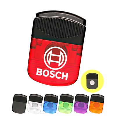 Union Printed - Wide Square Shaped Memo Clip with Magnetic Back 1-Color Logo