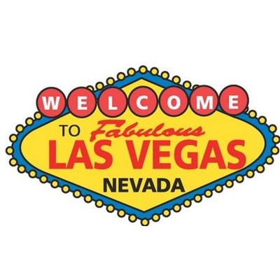 Welcome to Las Vegas Sign Promotional Magnet w/ Strip Magnet (6 Square Inch)