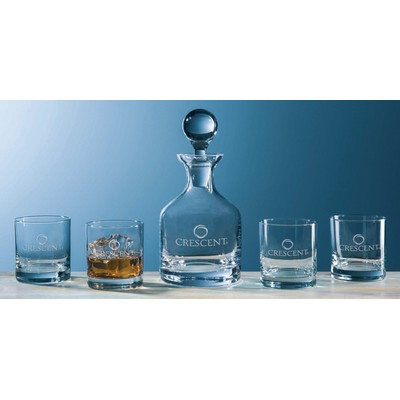 32 Oz. Classic Whiskey Decanter w/Set of 4 Glasses