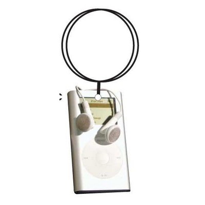 Mp3 Player Executive Keychain w/Mirrored Back (4 Square Inch)
