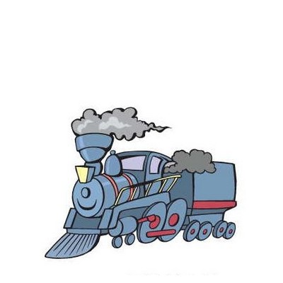 Steam Engine Promotional Magnet w/ Strip Magnet (3 Square Inch)