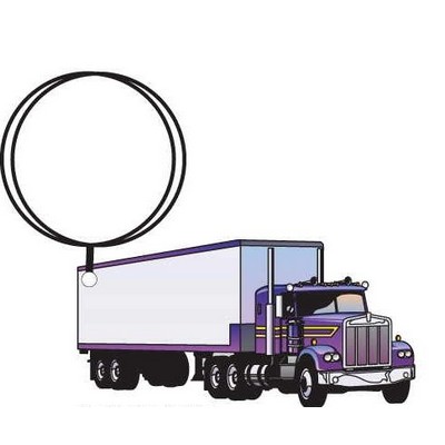 Diesel Truck Executive Keychain w/Mirrored Back (3 Square Inch)