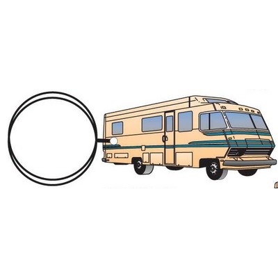 Recreational Vehicle Executive Keychain w/Mirrored Back (3 Square Inch)