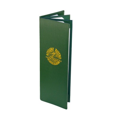 Kensington Quad Panel Booklet/6 View Menu Cover (Holds SIX 4 1/4"x11" Inserts)