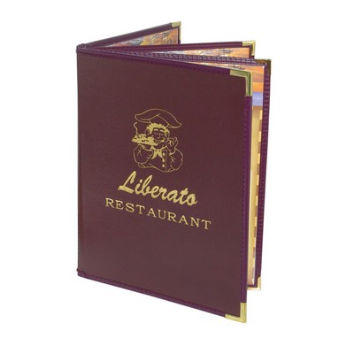 Royal Select 6 View Menu Cover (Holds SIX 8 1/2"x11" Inserts)
