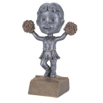Resin Cheerleader Bobble Head