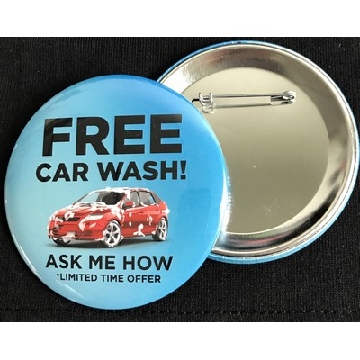 3" Round Button