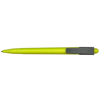 Tapered Retractable Ballpoint Pen w/ Contrast Matte Clip