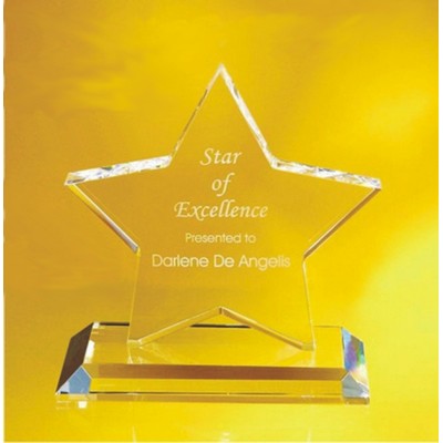 6.5" Super Star Crystal Award