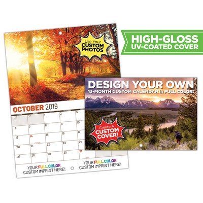13 Month MINI Fully Custom Photo Appointment Wall Calendar (5.5x8.5) - High Gloss UV Coated Cover