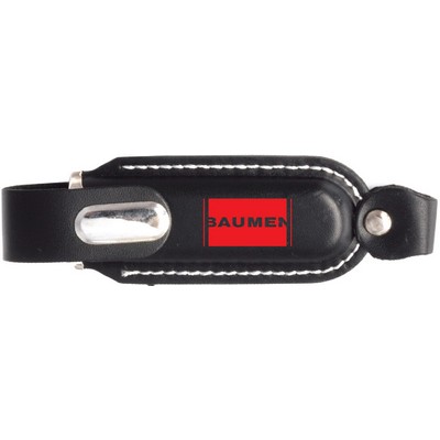 512MB Levi USB Flash Drive w/Leather Sheath