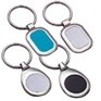 Stock Key Chain - Rounded Rectangle Fob w/Lavender Center