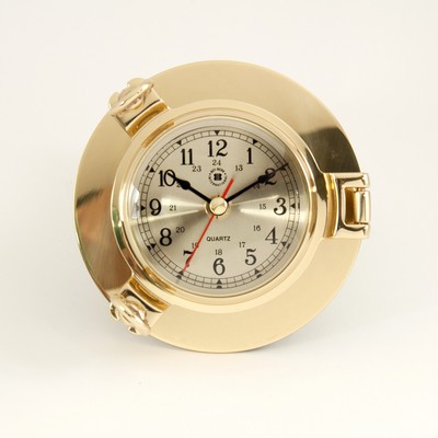 Brass Porthole Clock
