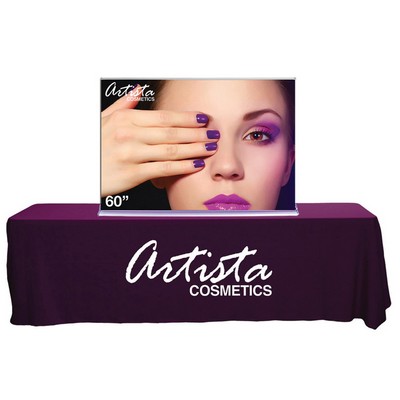 60" Silverstep Tabletop - 59"h Super Flat Graphic Package