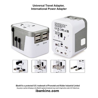 iBank ® World Travel Adapter for 150 countries
