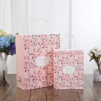 150g Kraft Paper bag with full color imprint on all sides (8.25*10.5*4")