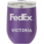 12 Oz. Polar Camel Matte Purple Vacuum Insulated Stemless Tumbler w/Lid