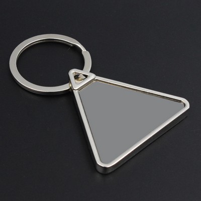 Triangle Shape Metal Keychain