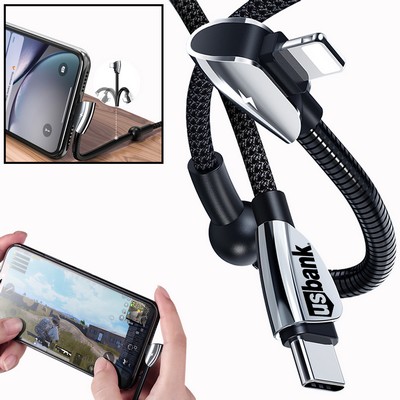 Charging Cable w/Self-Contained Bracket