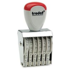 Trodat® Classic Numberer Stamp (5/32" H), 6 Bands