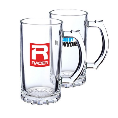 16 oz. Glass Printed Sports Mugs