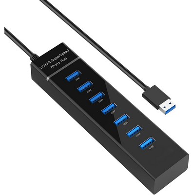 7 Ports usb hub with 38" Long Cable for Laptop, PC, MacBook, Surface Pro