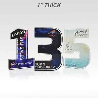 1" Acrylic Numerals Style 3 – Traditional Series