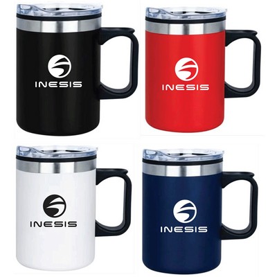 14 Oz. Stainless Camping Mug w/Handle