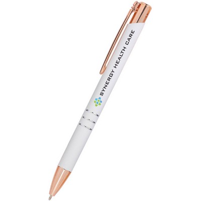 Full Color Delane Gel Pen - Rose Gold