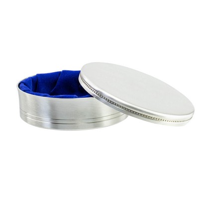 Satin Finish Images Jewelry Box 4"