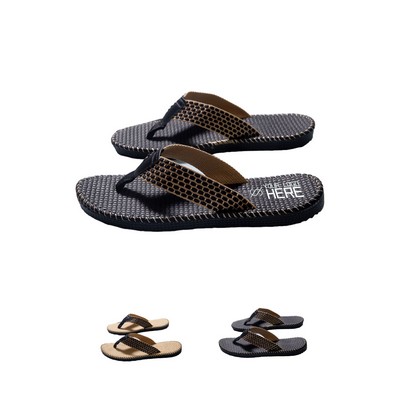 Synthetic Nubuck Flip Flops