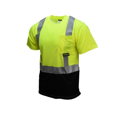 Radians ST11BX Type R Class 2 Short Sleeve Black Bottom T-Shirt X-Back
