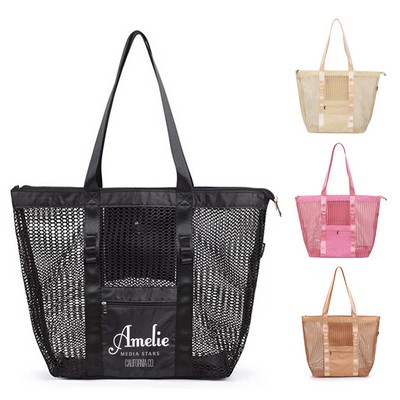 Leisure Mesh Beach Tote Bag