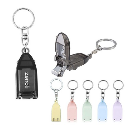 Foldable Travel Keychain Finger Nail Clipper