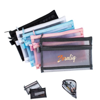 Double Mesh Pencil Pouch