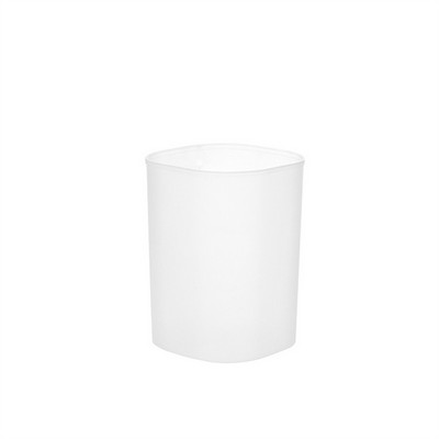 Simple Plastic Large Capacity Frosted Clear Pen Holder