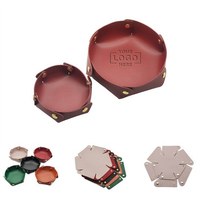 Faux Leather Dice Rolling Tray