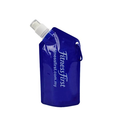 25 oz. Foldable Water Bag with Carabiner