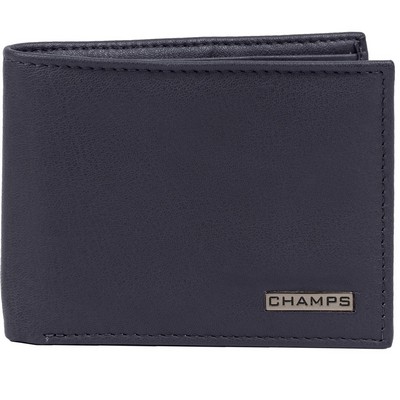 Champs Luggage Black Label Bi-Fold Wallet Size 4.5"X3.5"X - Navy Blue