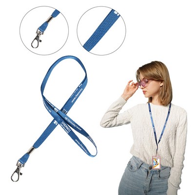 Custom 3/8" Lanyard w/ Lobster Claw & Safety Breakaway