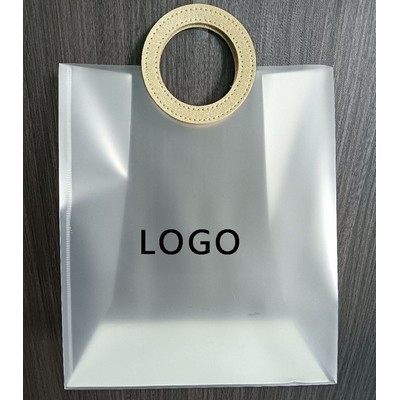 Clear Frosted Plastic Shopping bag