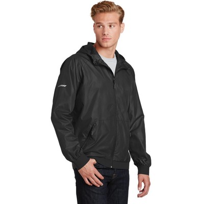 Sport-Tek Embossed Hooded Wind Jacket