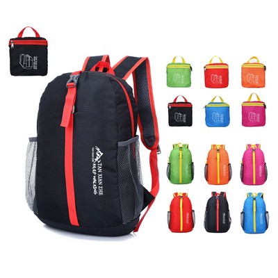 Waterproof Foldable Backpack with Side Pocket