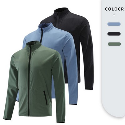 Windproof Water-Repellent Athletic Softshell Jacket