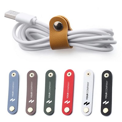 Leather Data Cable Organizer