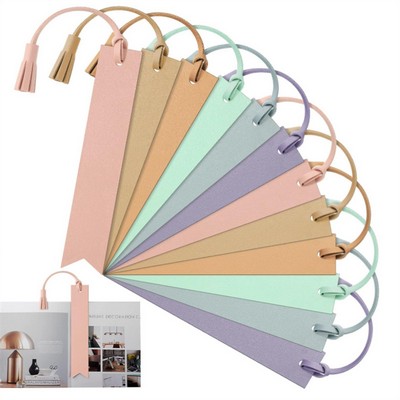 Leather Bookmark With Tassel