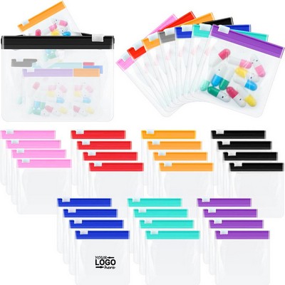 EVA Clear Pill Bags Zippered Pill Pouch