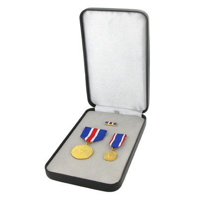 Decoration Box with Gray Velour Insert (7" x 4 1/4")