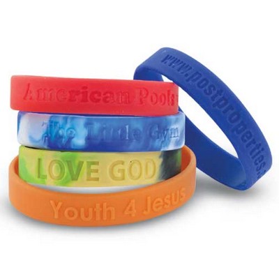 Silicone Wristband Debossed Youth