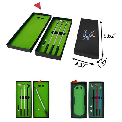 Compact Desk Golf Pen Set